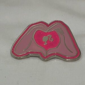 Barbie Logo Pink Enamel Lapel Pin Collectible Featuring Barbie Silhouette